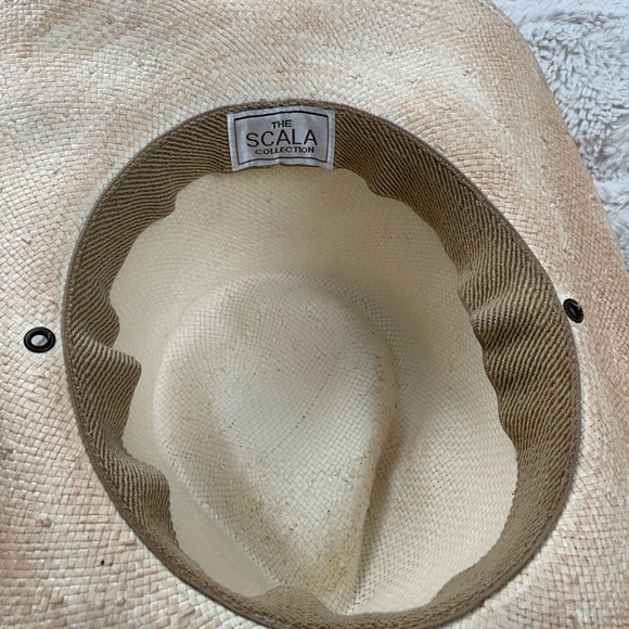 Vintage Scala Western Mens Hat beaded band with unknown animal artifact adorning - Picture 4 of 6